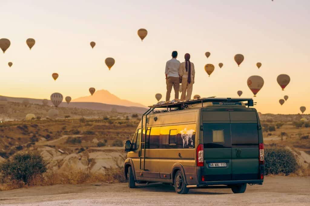 RV experience at hot air balloon festival