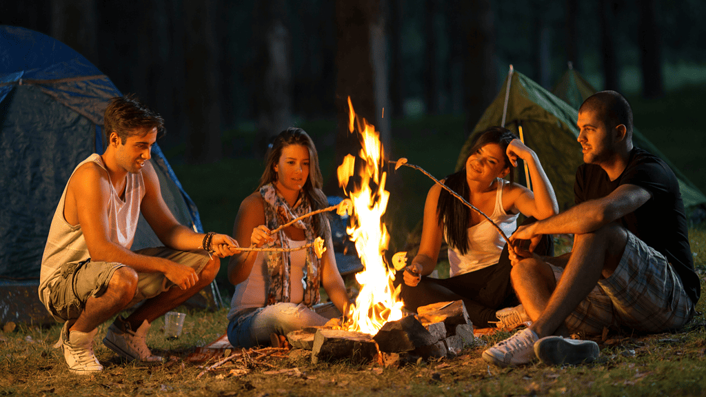 Campfire with friends
