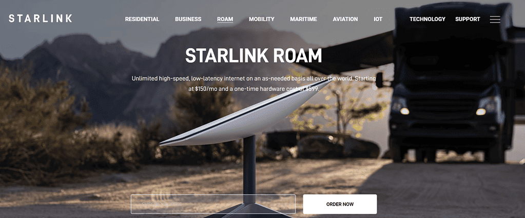 STARLINK ROAM
Unlimited high-speed, low-latency internet on an as-needed basis all over the world