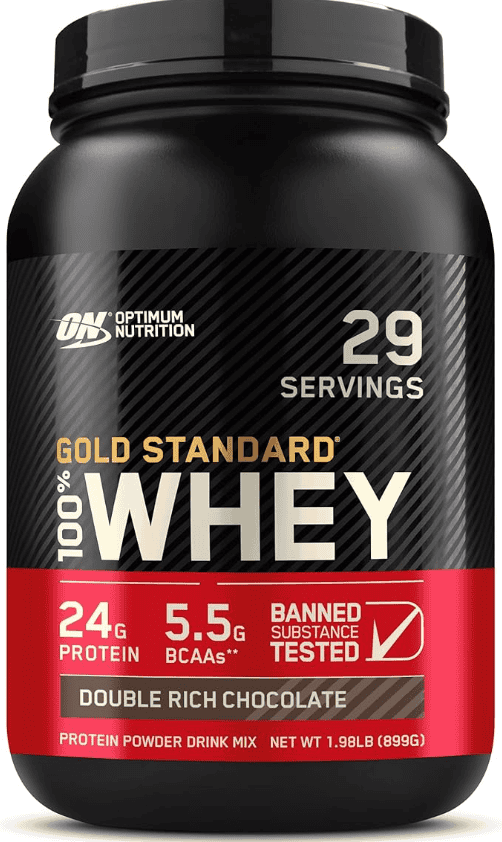 Optimum Nutrition Gold Standard 100% Whey Protein Powder, Double Rich Chocolate, 2 Pound 